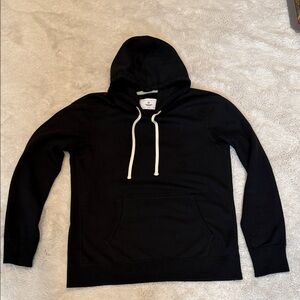 Reigning Champ Black Hoodie Sweater Medium